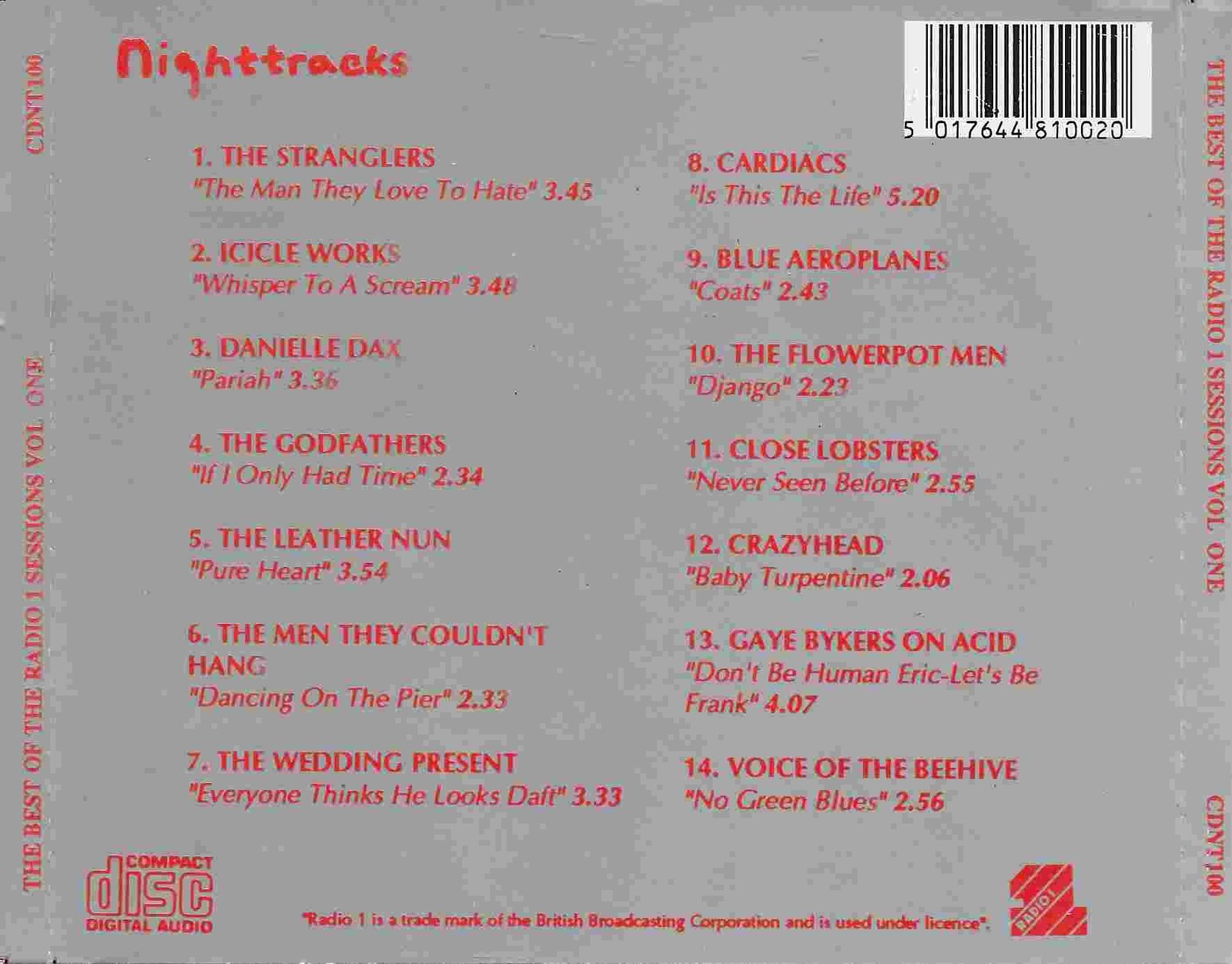 Back cover of CDNT 100